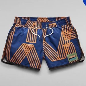 G- STAR RAW CARNIC RAW ALLOVER SWIM SHORTS